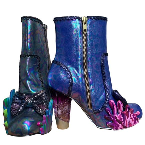 Irregular Choice Shoes - irregular choice splatter boots new sample boots size 37